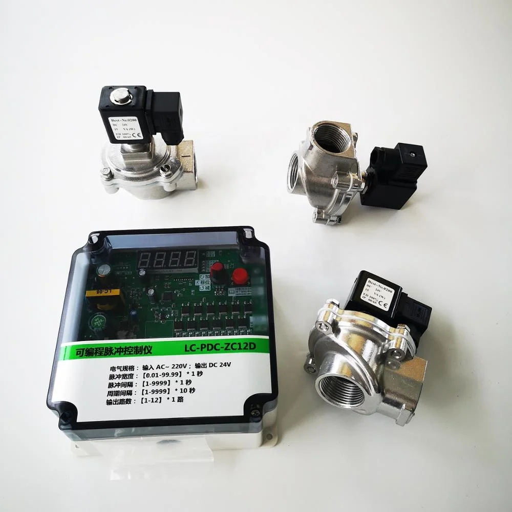 Pneumatisches Impulsmagnetventil mit Pulse Jet Control Device/Elektronikkarte zum Reinigen von Filtern in der Pulverbox