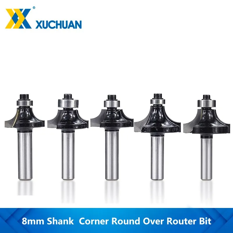 

Corner Round Over Router Bit with Bearing 8mm Shank Carbide Milling Cutter for Woodwork Milling Cutter Tool Wood Router Bit