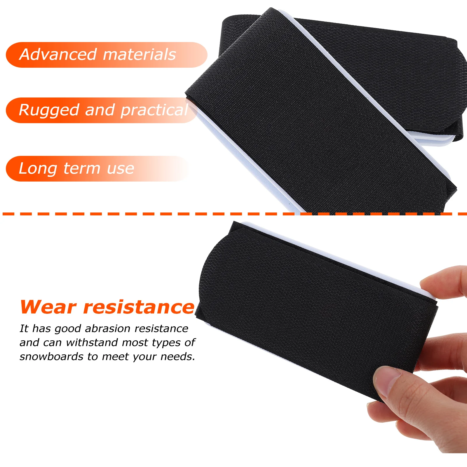 

4Pcs Ski Fixing Band High-Grade Multi-Function Snowboard Strap Versatile Outdoor Accessory Skis Band Snowboard Belt