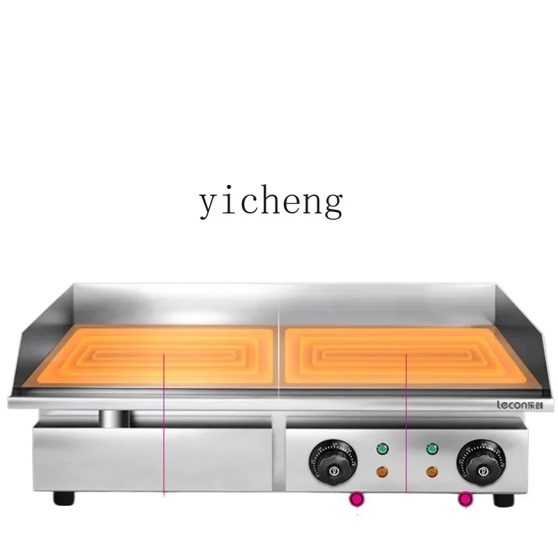 cc29 Electric Grilling Furnace Teppanyaki Equipment Commercial Baking Cold Noodles Squid Teppanyaki Furnace Machine