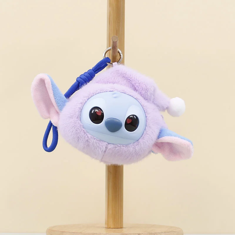 Cute ugly cute Stitch plush pendant change bag vinyl leather face Stitch little doll bag pendant doll