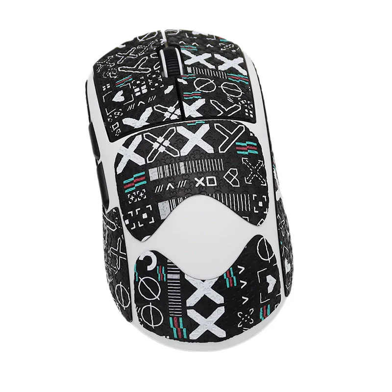 1 Set High-Quality Polyurethane Sweat-Absorbent Mouse Anti Slip Grips Tape Sticker For AULA Kunlun X5 Tri-Mode Wireless Mouse