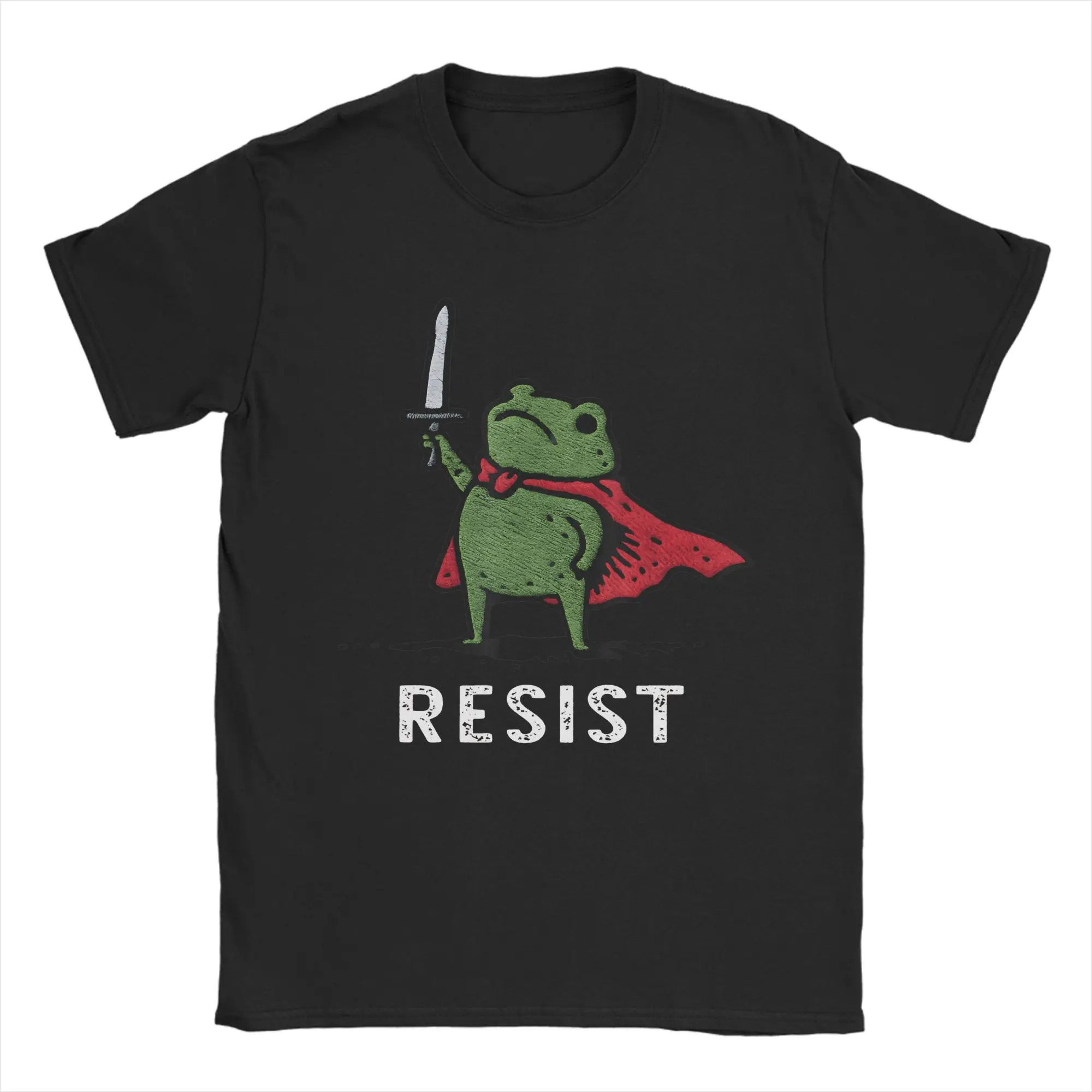 

Футболка Portland Frog Resist, летние хлопковые футболки для мужчин, модная футболка с принтом, потрясающие футболки с короткими рукавами