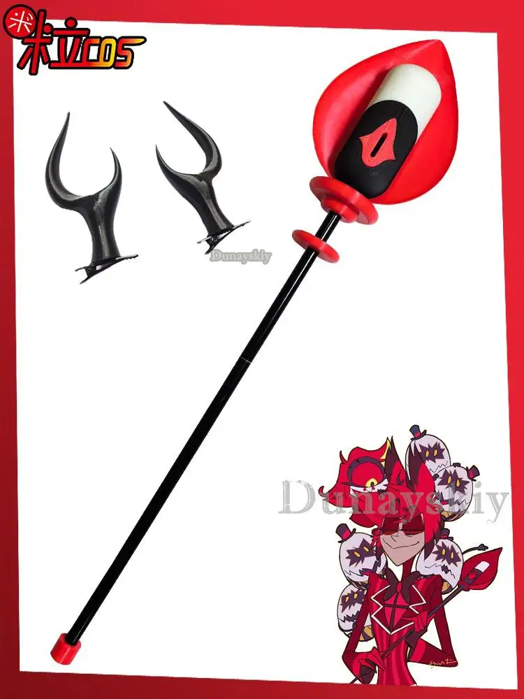 Hazbin ALASTOR Cosplay Costume pour enfants et femmes, accessoires pour adultes, microphones pour garçons et filles, déguisement d'hôtel, Anime, 2024