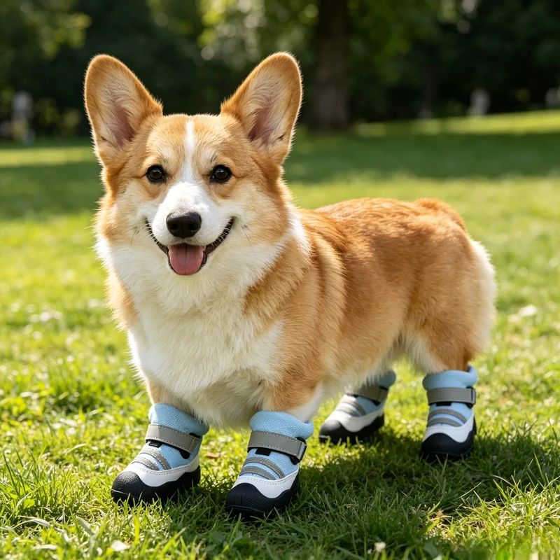 Summer Pet Dog Shoes Anti-drop Breathable Soft Sole Anti-dirt Footwear For Small Medium Large Dogs Bichon Outdoor Walking Boots
