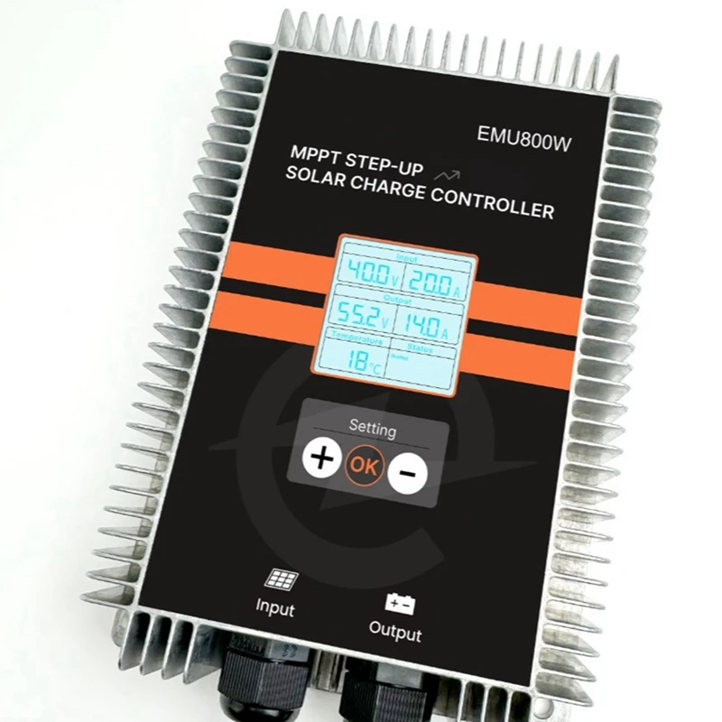 Boost MPPT Solar Charging Controller 24-85V to 18-65V 800w Voltage Adjustable with Display Automatic Electric Vehicle-A69M