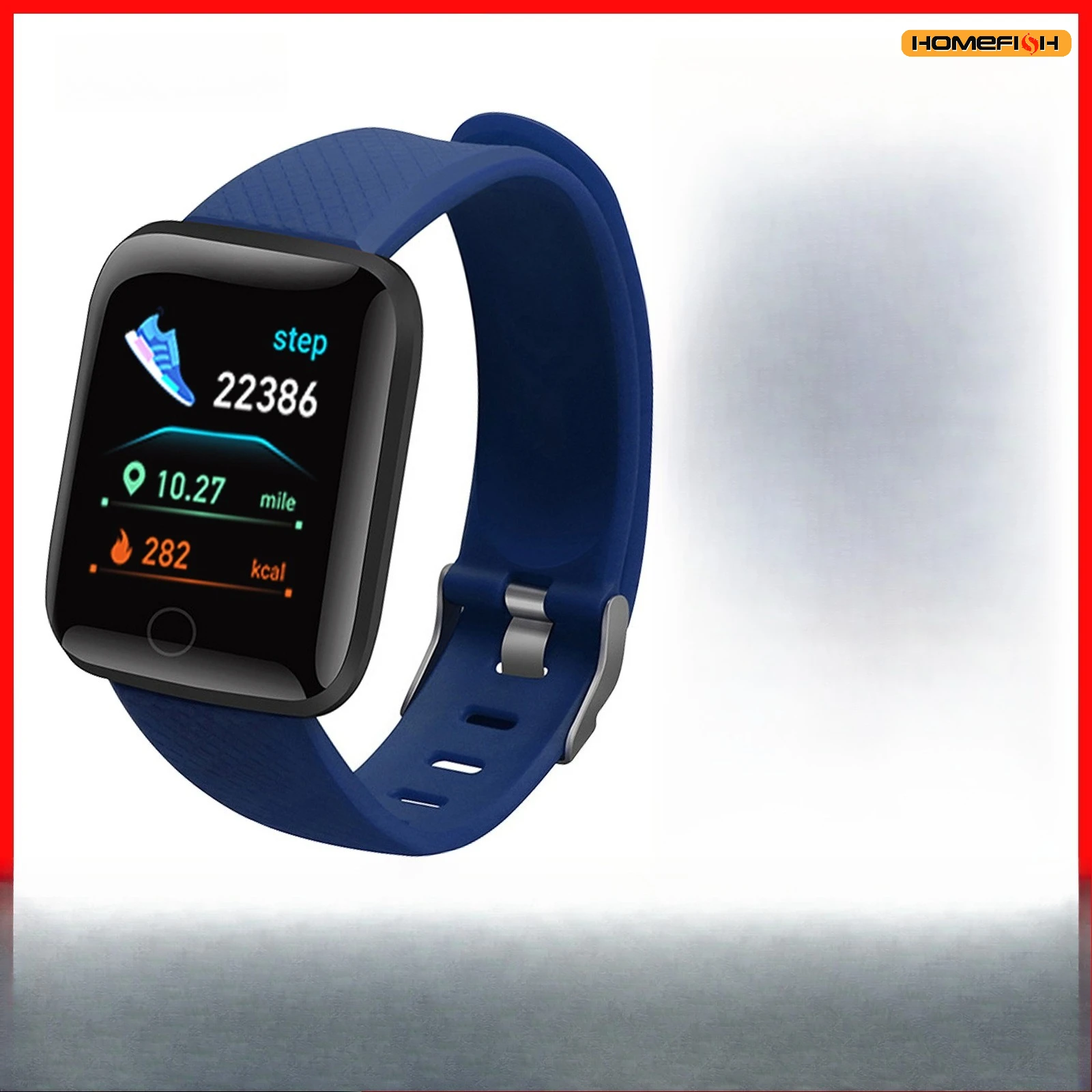 

Умный браслет HOMEFISH 116plus с цветным экраном, функциями измерения давления и пульса, отслеживания здоровья, спортивного шагомера и напоминаний