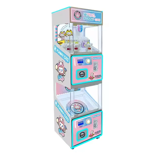 Coin Operated Games Claw Crane Machine Arcade Vending Toy Cabinet Machine Bill Token Acceptor Kits Doll Plush Machine Amusement