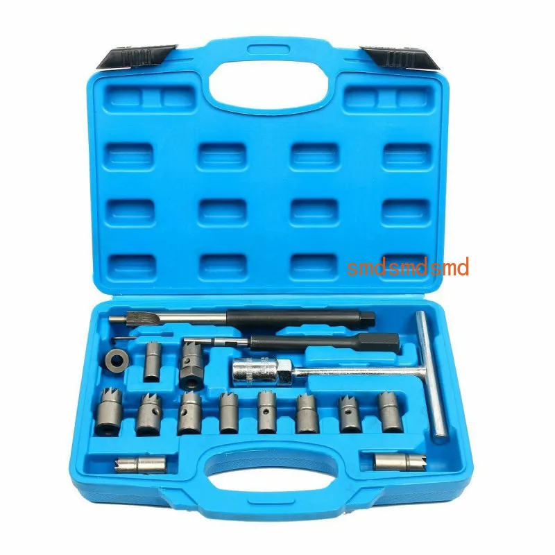 

17pcs Diesel Injector Seat Cutter Universal Injector Re-Face Reamer Tool Set