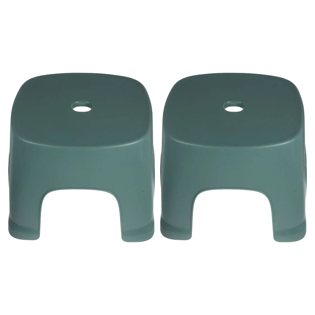 2 Pcs Low Stool for Feet The Restroom Toddler Steps Bathroom Toilet Toddlers Pvc Adults