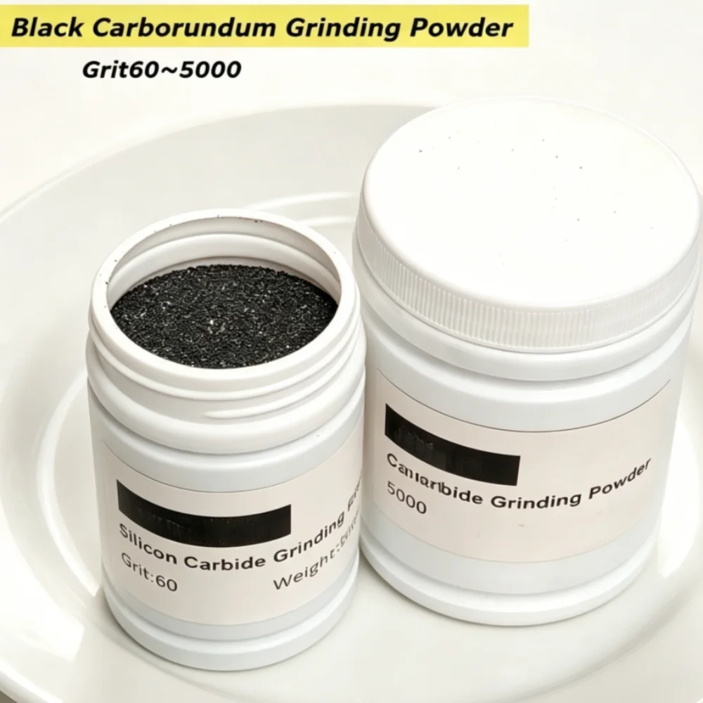 Grit60~3000 Black Carborundum Micro Grinding Abrasive Powder By Vibration Tumbler Machine Jadeite Jade Agate Polishing