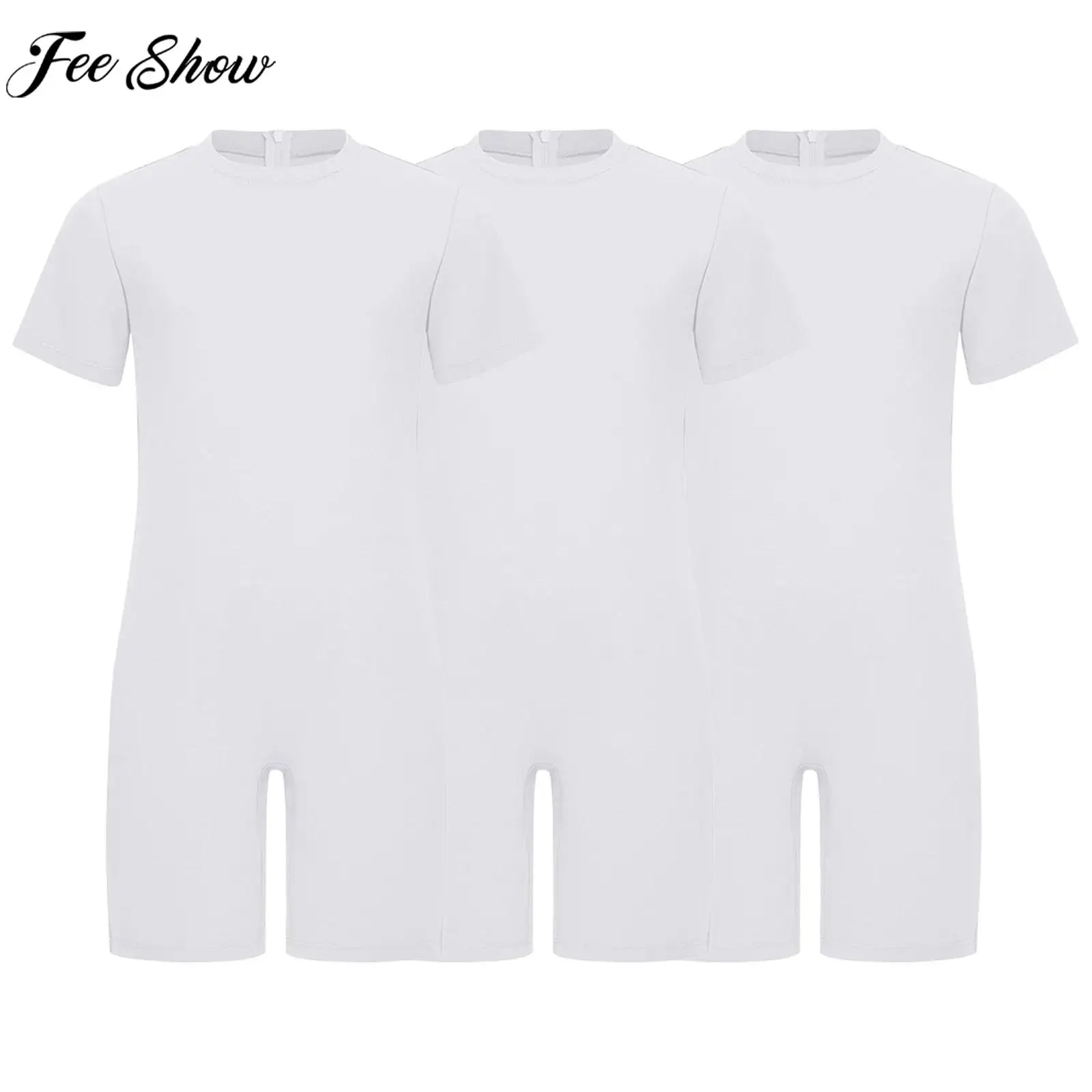 Children 3Pcs Anti-strip Adaptive Bodysuit Special Needs Clothing Short Sleeve Back Zipper Jumpsuit for  Autism Sensory kids