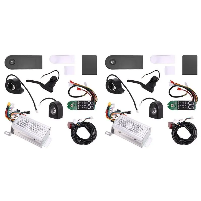 

2X 36V 350W Brushless Controller+Bluetooth Meter+Accelerator+Light+Handbrake+Cover Kit For M365/M365 Pro Scooter