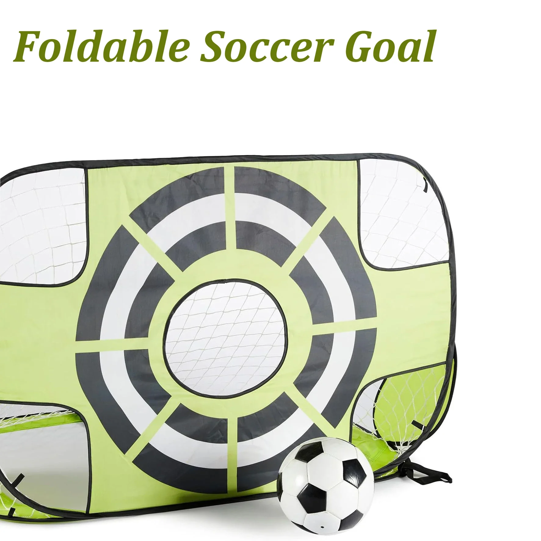 

Portable Football Foldable Impact-Resistant Poped Up Goals Kid Child Football Training Exercise Collapsible Soccer Game Goal Net