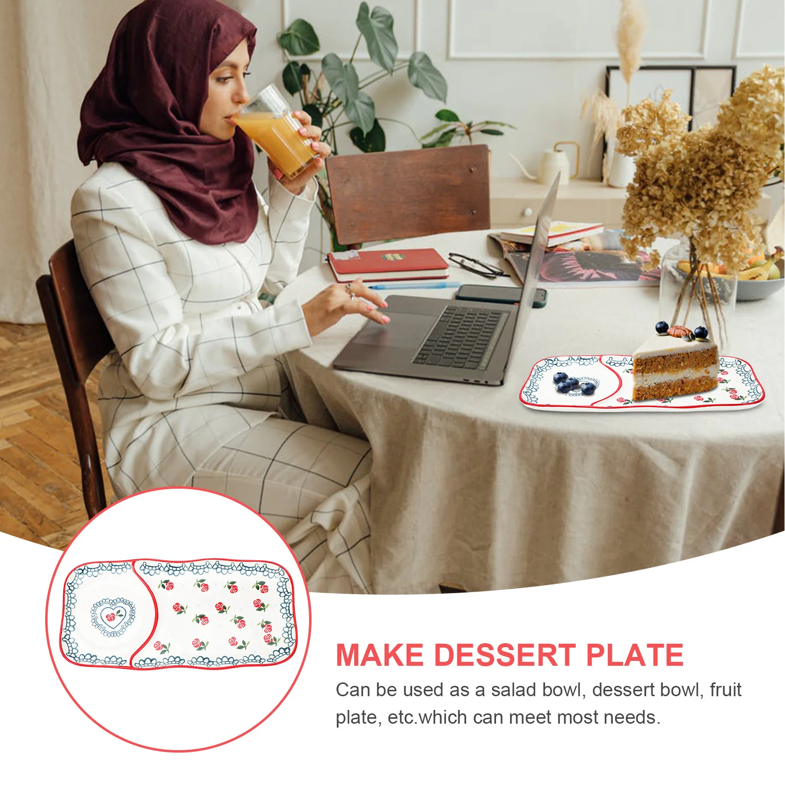 

Kitchen Tableware Food Service Plate Rectangular Snack Tray Appetizer Steak Platter