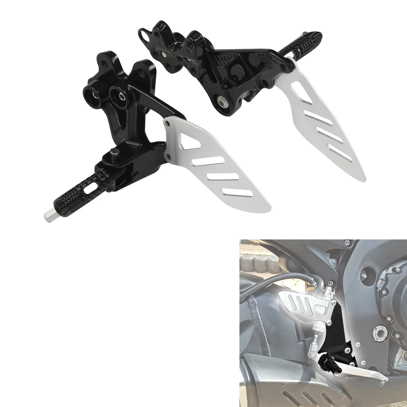 Motorcycle Front Footrest Foot Pegs Bracket For SUZUKI GSXR600 GSXR750 2006-2010 2007 08 09