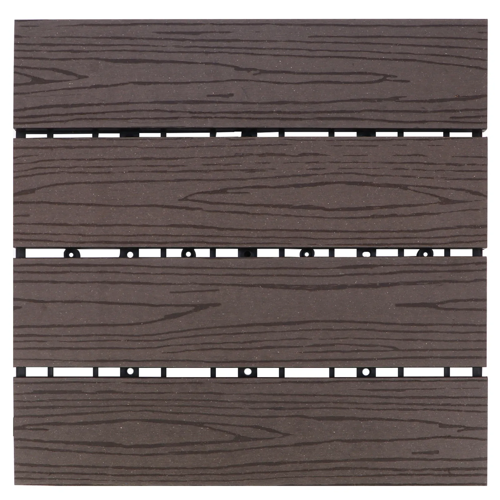 1Pcs Wood Plastic Splicing Floor Multipurpose Outdoor Garden Balcony Yard Corrosion Moisture Insect Proof Floor