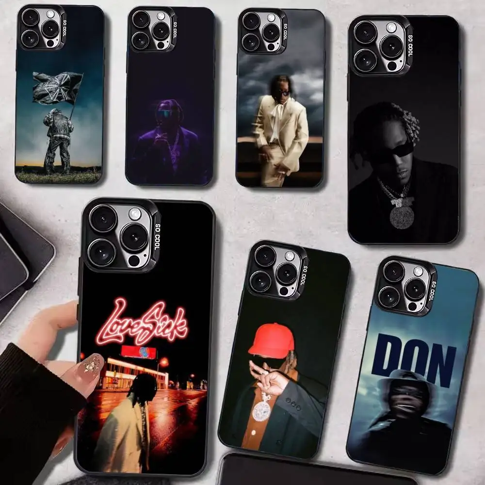 

D-Don T-Toliver Phone Case For iPhone 17, 16,15,14,13,12,11 Plus,Pro Max, Colorful Silver Funda Cover