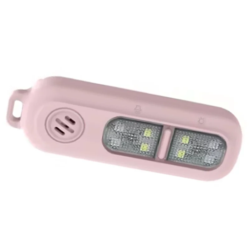 A37T-Safety Alarm Keychain 130Db For Women USB Rechargeable Protection Emergency LED Light Alarm For Night Running Outdoor