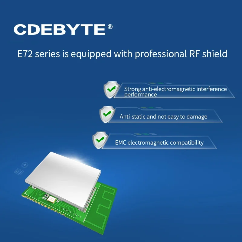 Модуль CC2652 ZigBee 3.0 2,4 ГГц CC2652RB с резьбой BLE 5 дБм CDEBYTE E72-2G4M05S1F Многопротокольный модуль Bluetooth PCB