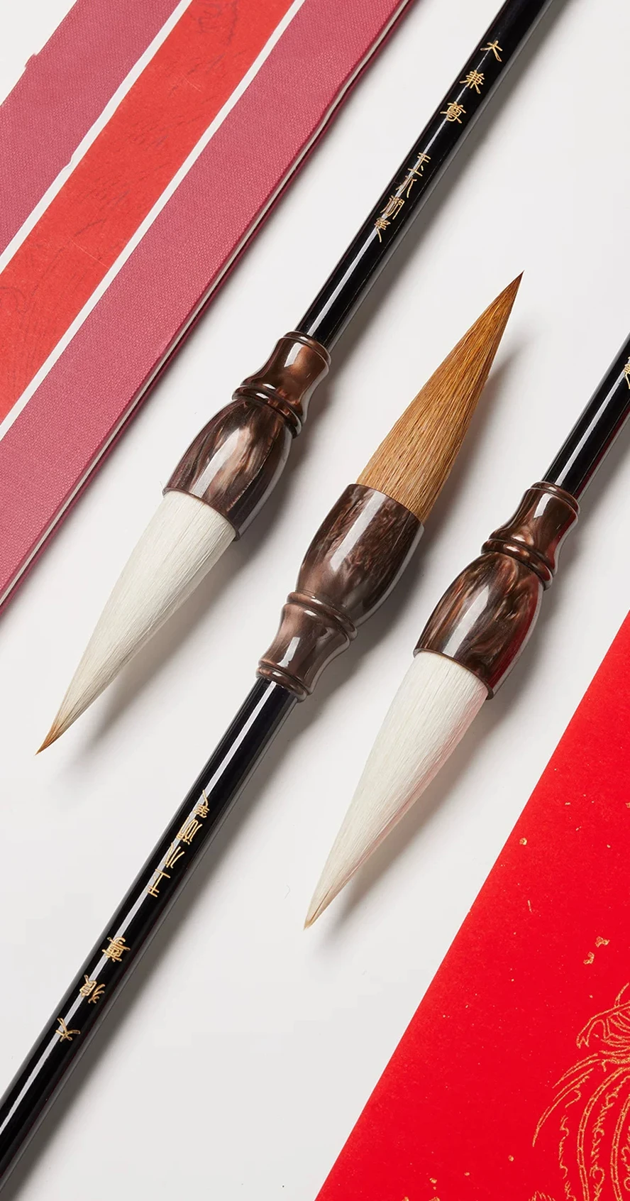 High Quality Pure Woolen Weasel Hair Chinese Brushes Art Supplies Calligraphy Brush