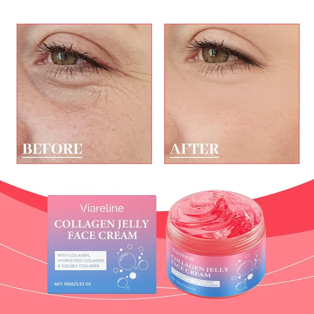 

Collagen Jelly Cream Enhances Skin Barrier Moisture 24-hour Facial Shine Natural Ingredient Korean Face Care Products