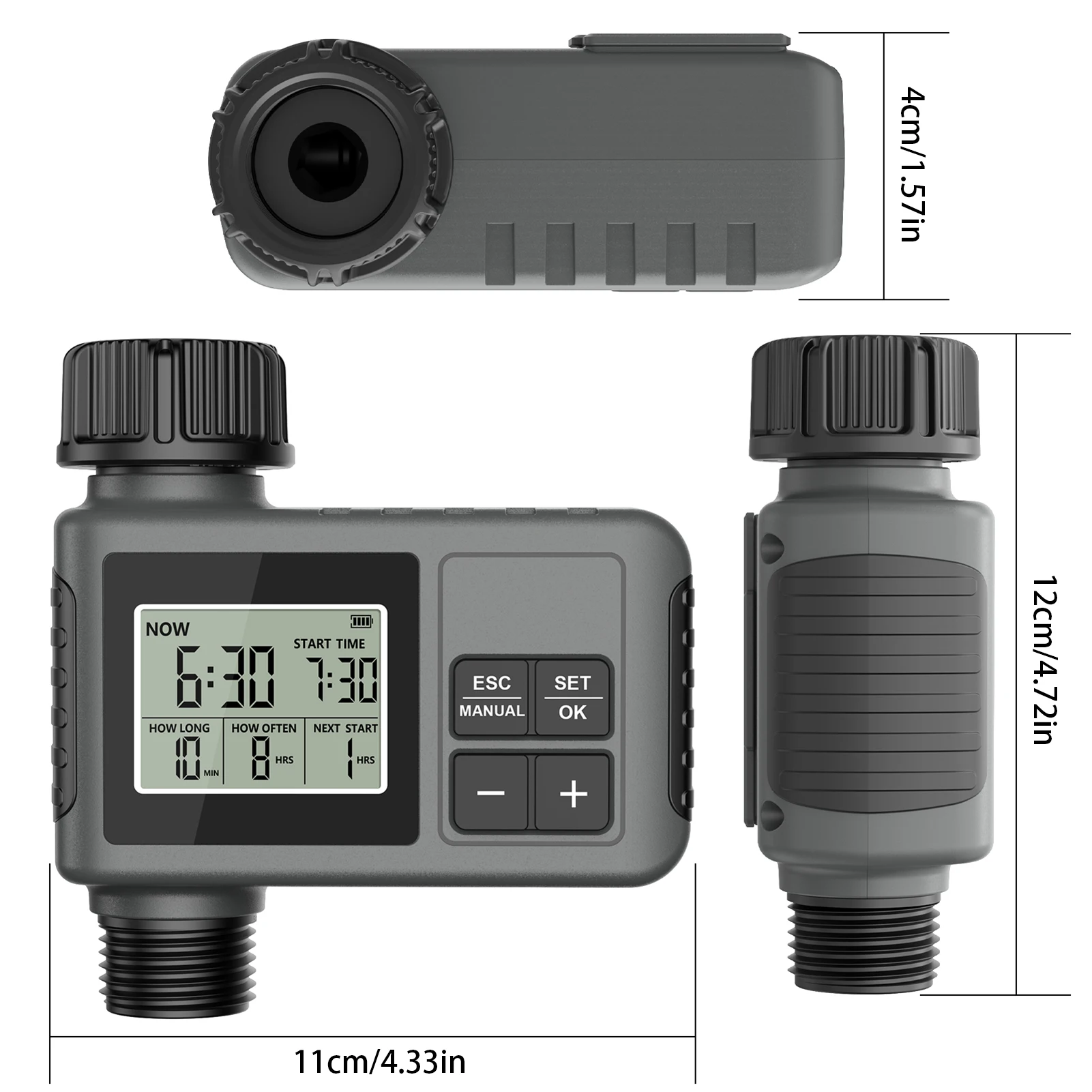 Water Timer Irrigation System Programmable Garden Watering Sprinkler Child Lock 1 Outlet Intelligent Timing Valves Controller