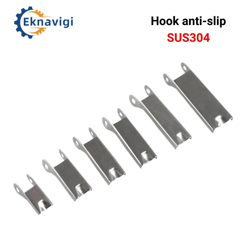 Stainless Steel 304 316 Cargo Hook Anti-slip Safety Buckle Buckle Cargo Hook Rigging Accessories Stamping Parts Electrolysis