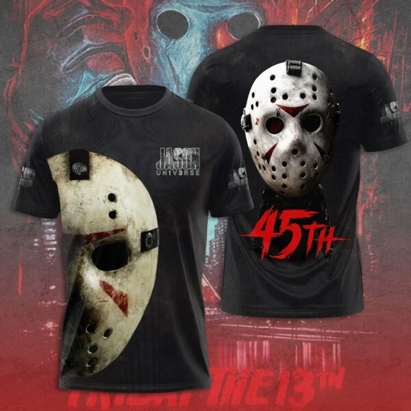 هالوين جيسون فورهيس ثلاثية الأبعاد تي شيرت مطبوع الرجال النساء موضة قصيرة الأكمام المتضخم التي شيرت الاطفال بلايز المحملة الجمعة 13th الملابس