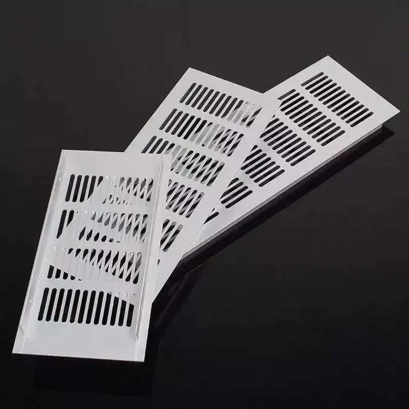 Rejilla de ventilación de aleación de aluminio para armario, lámina perforada, cubierta decorativa, 15cm-60cm