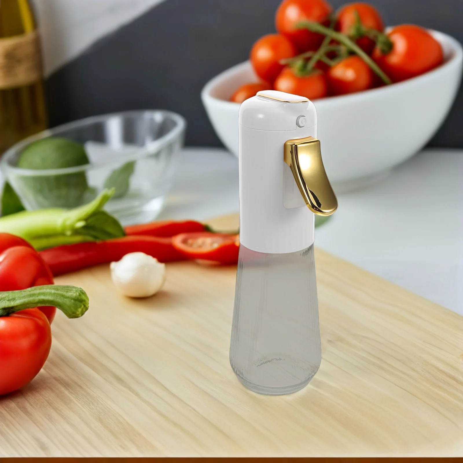 

Spray Bottles Kitchen Glass Pot Oil Sprayer for Cooking Household White Misting