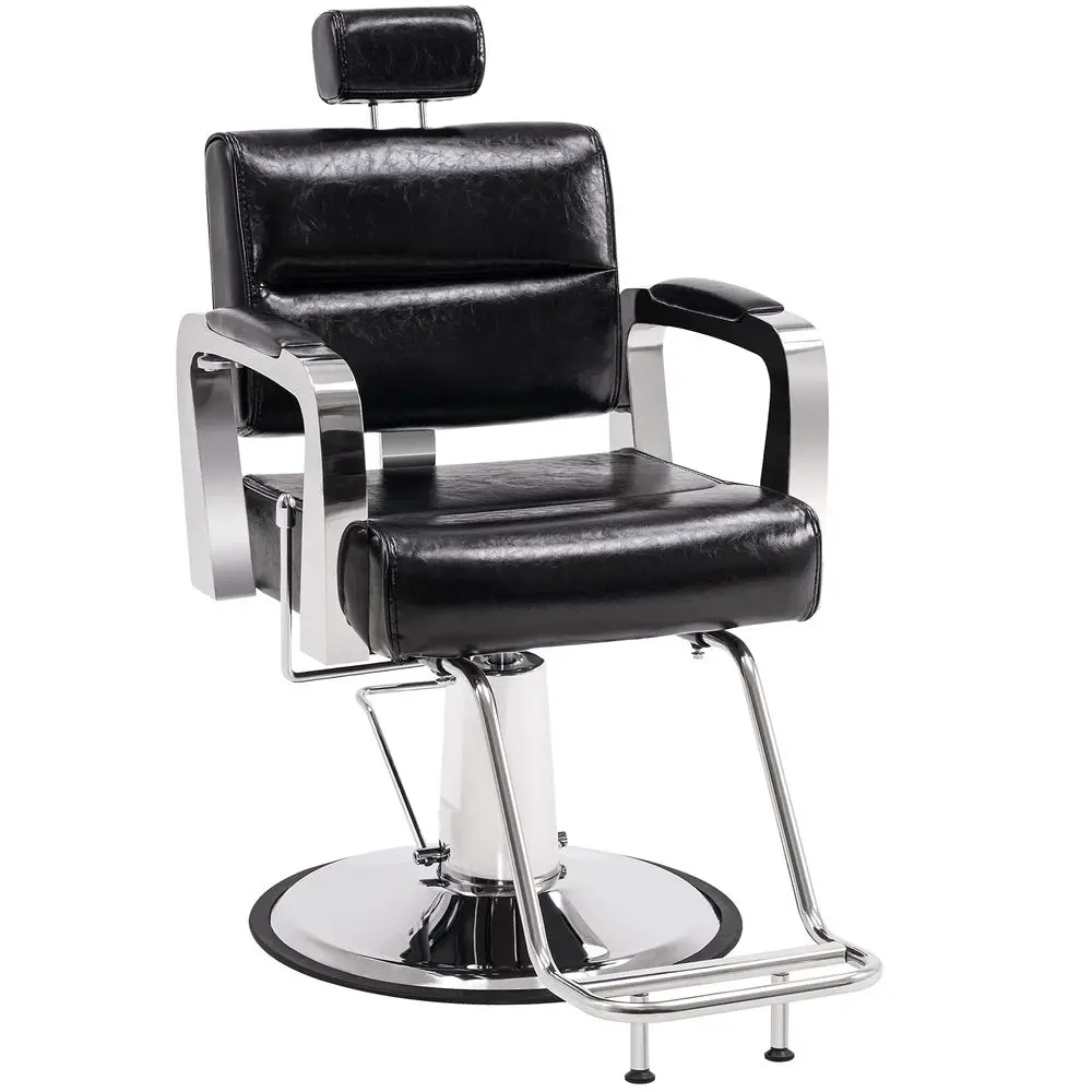 

Barber Chair Reclining Salon Chair for Hair Stylist, Antique Hair Spa Salon Styling Beauty Equipment 3127Black