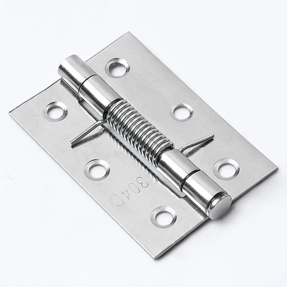 Cross Door Hinges Automatic Rebound Hinge with Spring Stainless Steel Door Window Cupboard Folding Hinges Furniture Hardware