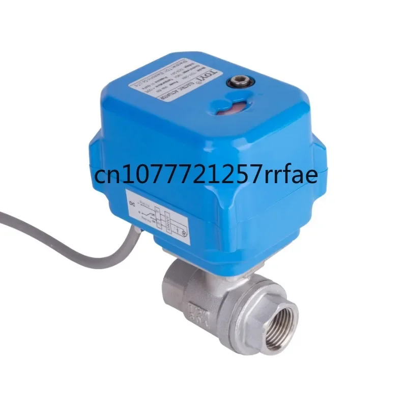 New popular AC/DC9~24V electric small electric actuator Electric 2-way ball valve Stainless steel 3/8 