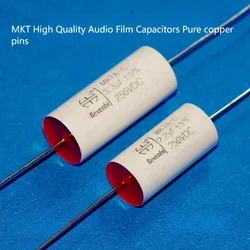 1PCS 2.2/3.3/4.7UF 250V 100V MKT Axial Infinite Thin Film Audio Coupling Crossover Capacitors
