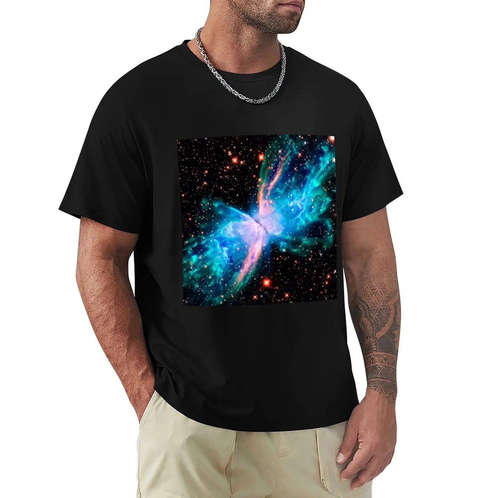 Butterfly Nebula T-Shirt Comfortable Work Wear Tee