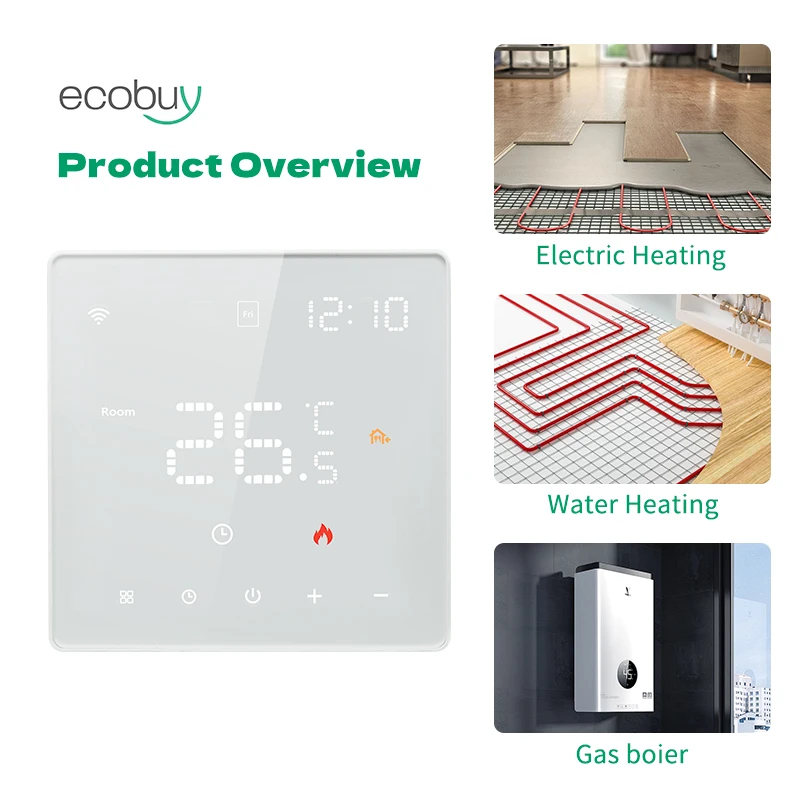 Tuya Smart Home Wifi Thermostat For Underfloor Heating Warm Floor Wifi Thermostat Electric Heating  Google Home Alexa Smart Life