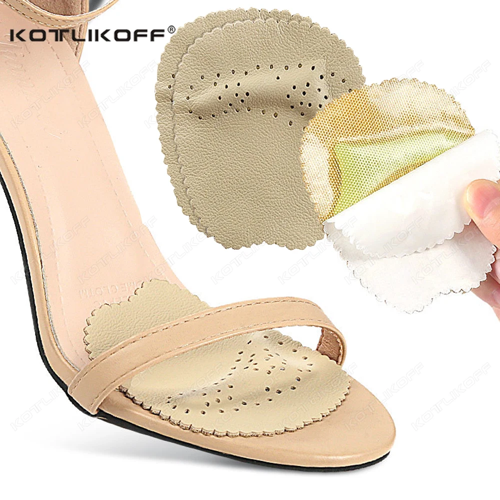 

Leather Forefoot Pad For Women High Heel Sandals Shoes Pads Foot Care Anti-Pain Non-Slip Cushion Half Insoles Inserts For Womens