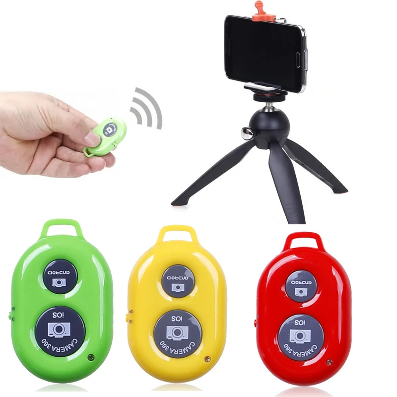 Mini cámara con Control remoto, disparador de fotos inalámbrico, Compatible con Bluetooth, IPhone 6, 6s, 7, Samsung S8, Huawei, Android