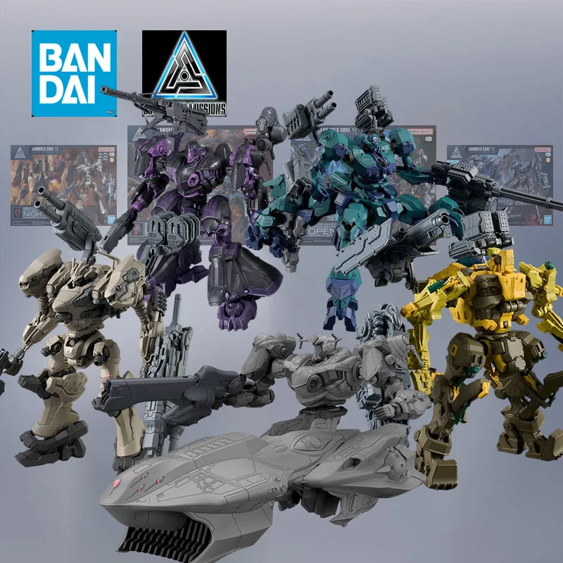 بانداي الأصلي عدة 30 مللي متر المدرعة الأساسية 6 المفتوحة الإيمان ليلة الخريف الصلب الضباب Mecha معدات أنيمي عمل الشكل الجمعية اللعب #1