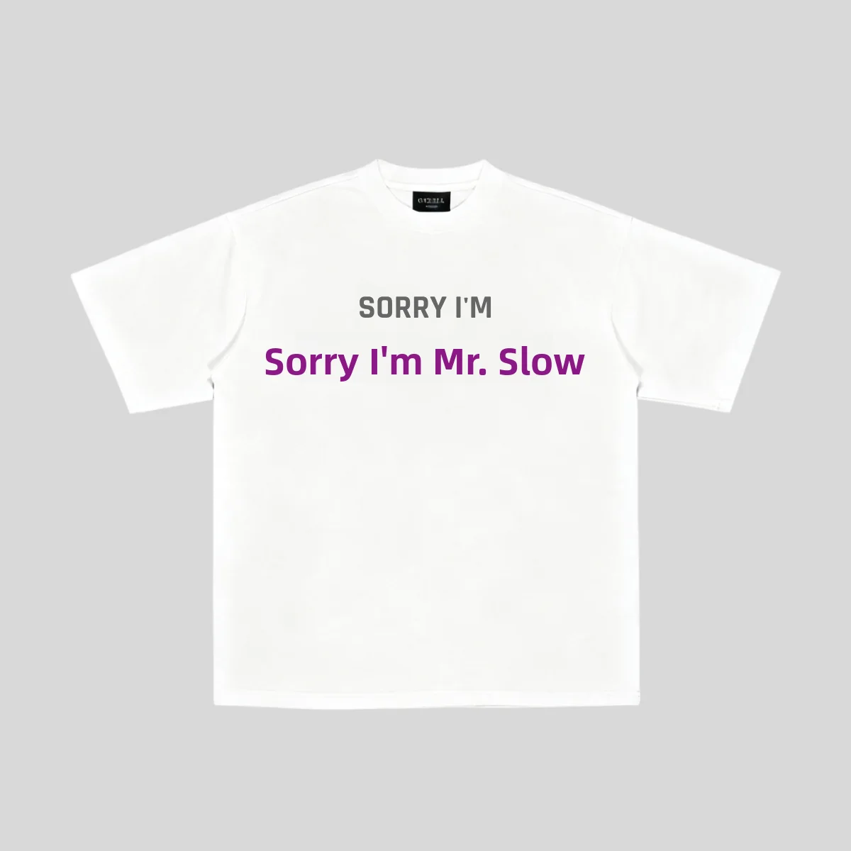Pure Cotton Short Sleeve T-Shirt Unisex Casual Wear Breathable Print Design Family Surnames Joke Text Mr.Miss SORRY Brand