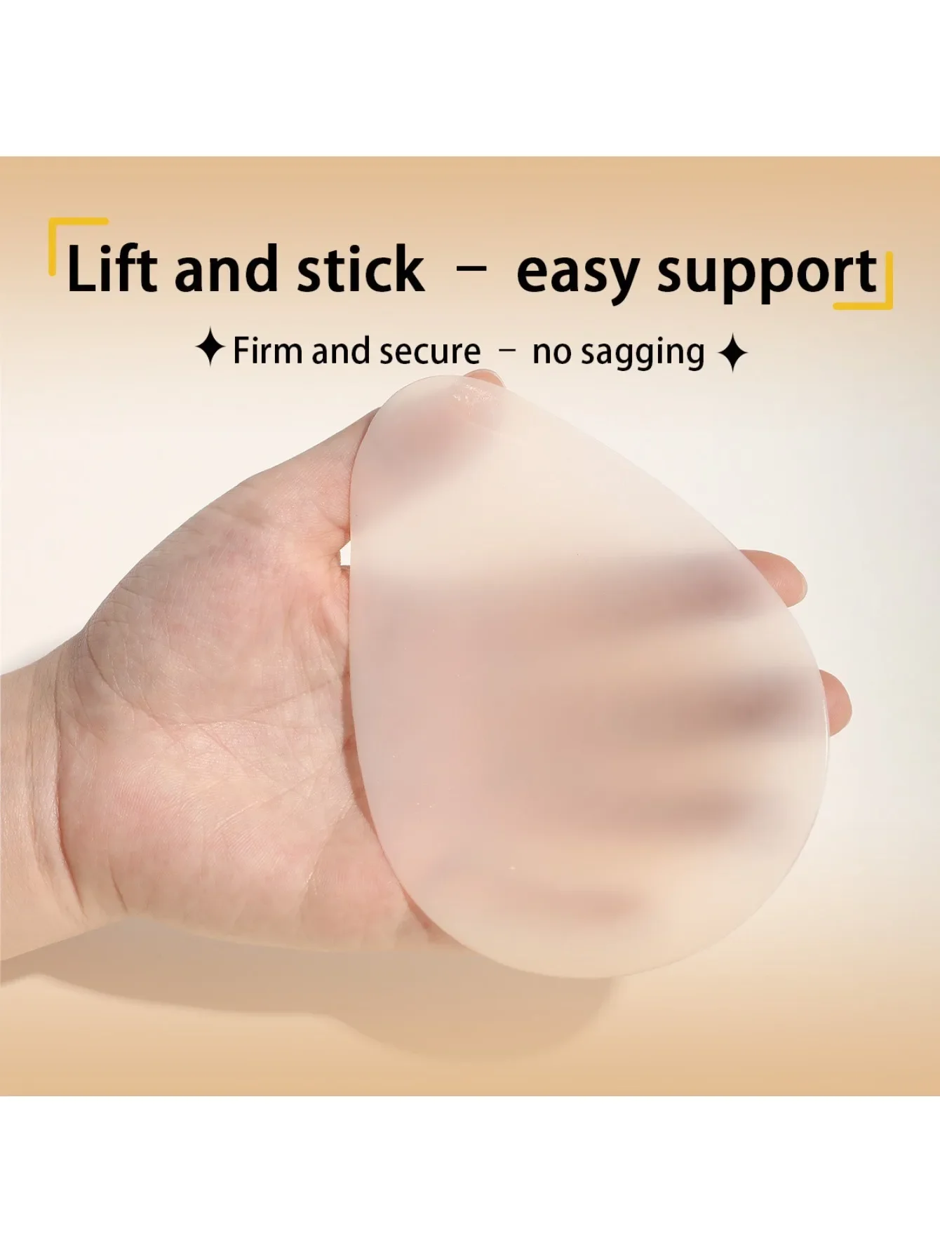 Thin anti-sagging invisible solid water drop lift milk sticker, anti-light chest sticker, small chest upper support milk sticker image 4
