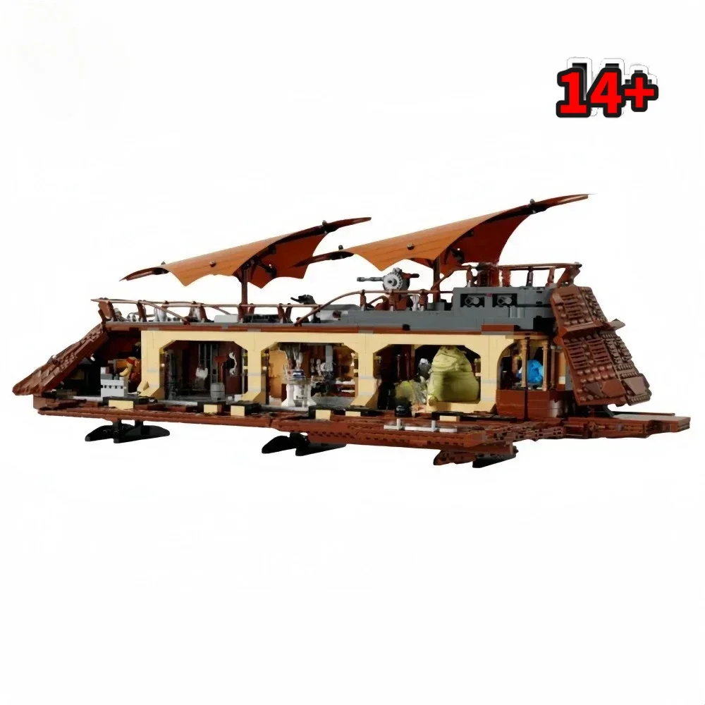 Bandai Launch 75397 Exquisite Sail Barge Building Blocks Classic Star Wars, regalos de recuerdo para interiores, compatibles con bloques LEGO
