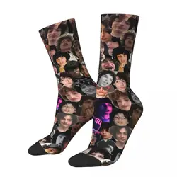 Happy Funny Men's Socks Crazy Finn Wolfhard Actor Sock Movie Graphic Women Stockings Spring Summer Autumn Winter