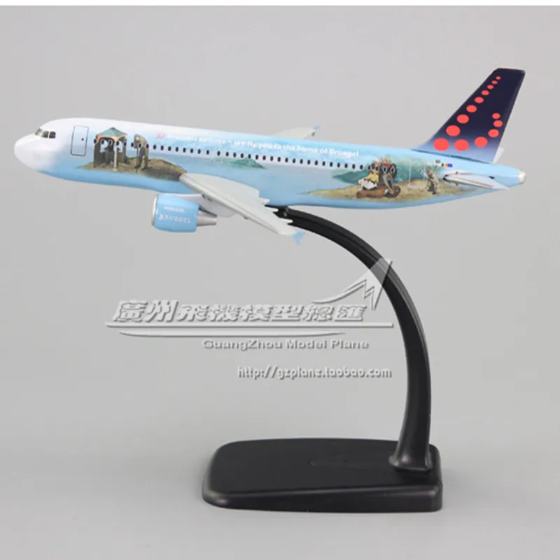 

NEW 19CM Brussels Airlines Bruegel Airbus A320 1: 200 Assembled Plastic Aircraft Model for kids Adult Xmas Gift