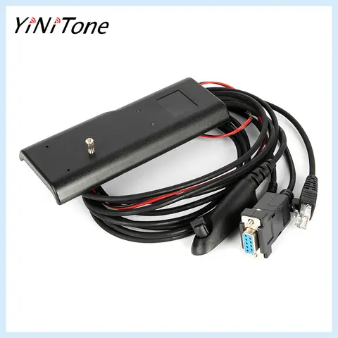 5-in-1 Motorola Radio Programming Cable for GP88, GP300, GP328, GM300 - No RIB, Multiple Adapters Included for Easy Setup and Qu