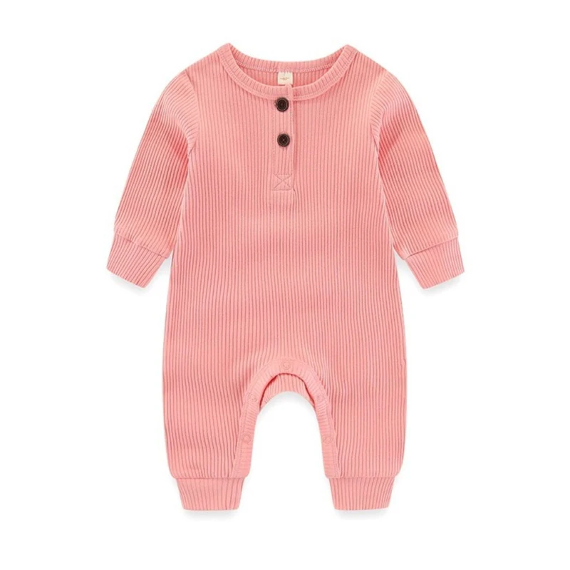 Autumn Newborn Infant Baby Boys Girls Romper Playsuit Overalls Cotton Long Sleeve Baby Jumpsuit Newborn Clothes