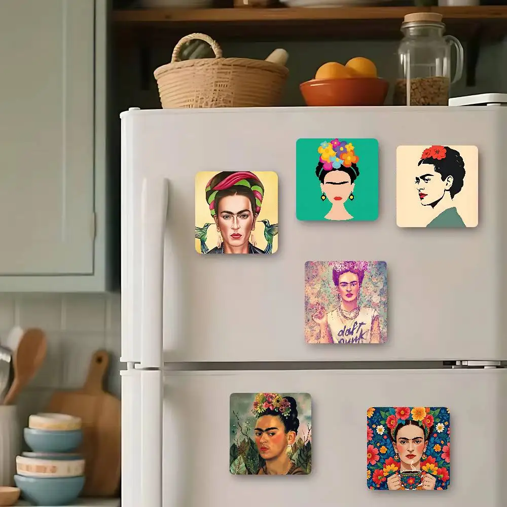 Art F-Frida K-Kahlos Refrigerator Magnets Cartoon Magnetic Personality Decorations Creative Gifts