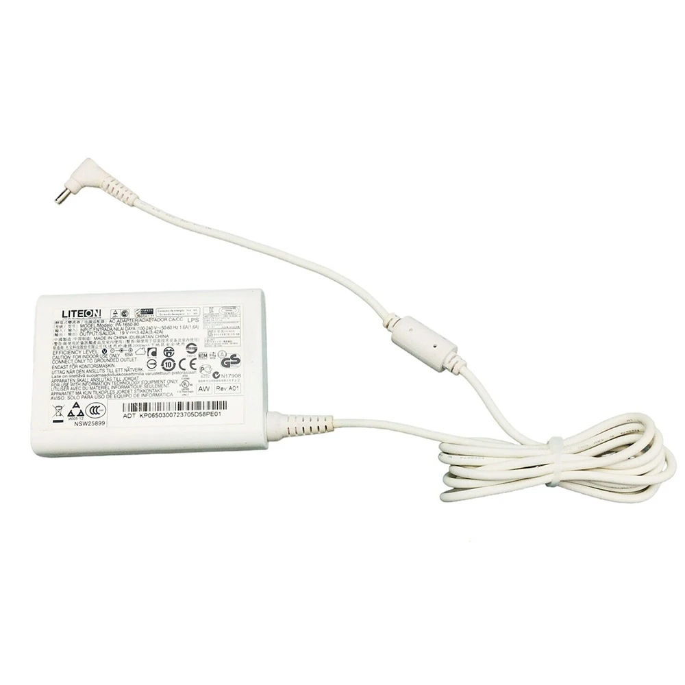 Imagem -04 - Adaptador de Laptop Original para Acer Aspire Carregador Branco 65w 19v 3.42a 3.0x1.1 mm Pa165080 Spin Sp31453 Sp314-54 Novo