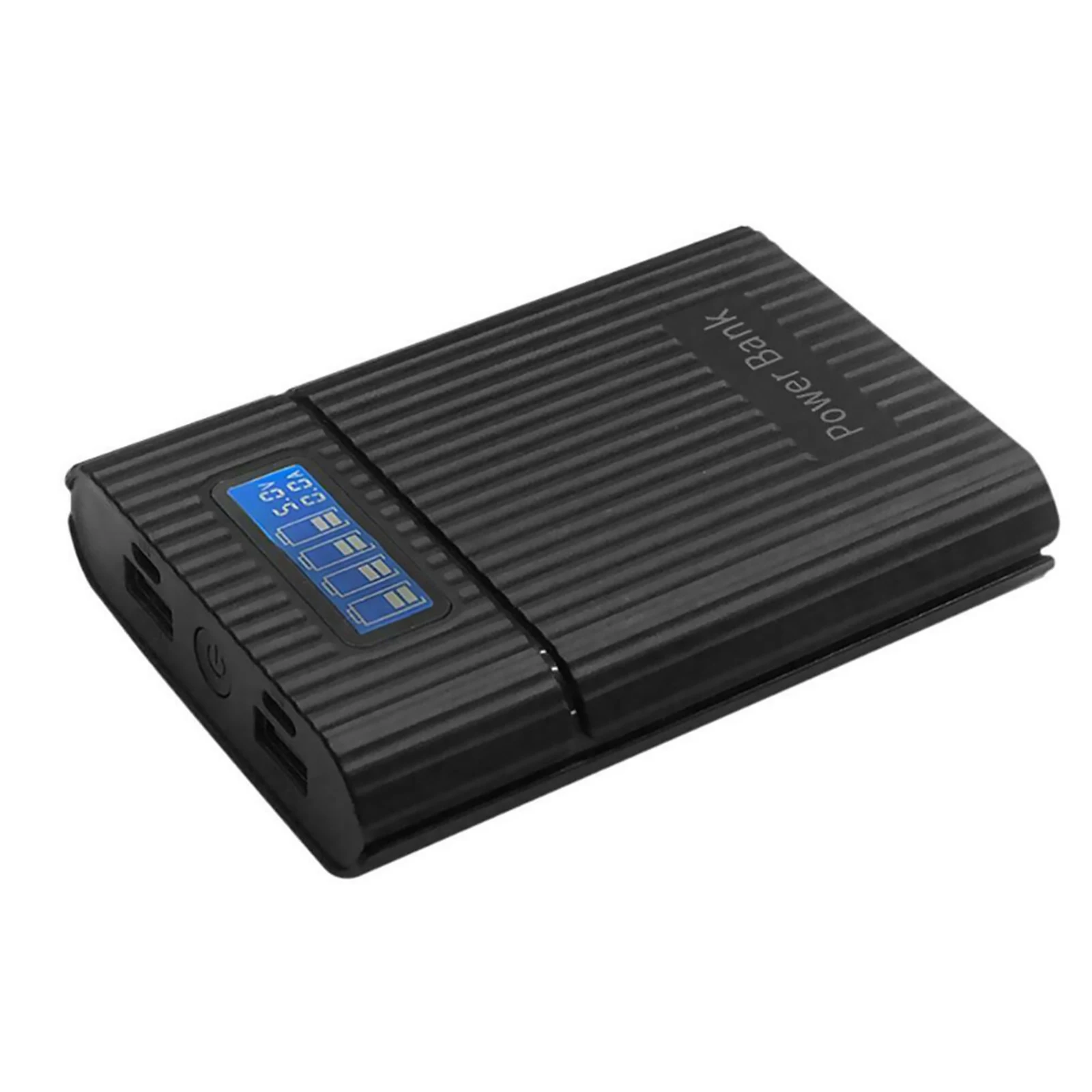 DIY Power Bank Case 4*18650 Battery Charge Storage Box 5V Dual USB Digital Display Charging Case For Smart Phones Battery Holder